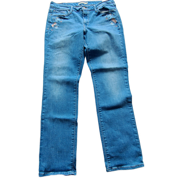 Levi's Pants - Levi Embordered Mid Rise Skinny Jeans‎ Size 33